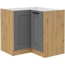 Szafka kuchenna dolna narożna LUNA 89x89DN 1F BB DGAR mat