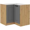 Szafka kuchenna dolna narożna LUNA 89x89DN 1F BB DGAR mat