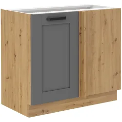 Szafka kuchenna dolna narożna dostawna 105 cm LUNA 105DN 1F BB DGAR mat