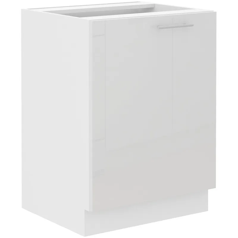 Szafka kuchenna dolna 60 cm LARA 60D 1F BB biała połysk