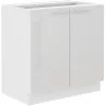 Szafka kuchenna pod zlew 80 cm biała połysk LARA 80ZL 2F BB