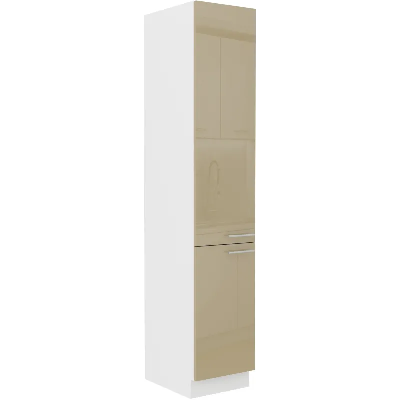 Szafka kuchenna dolna 40 cm słupek LARA 40DK 210 2F Cappucino połysk