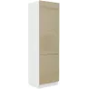 Szafka kuchenna dolna 60 cm słupek LARA 60DK 210 2F Cappucino połysk