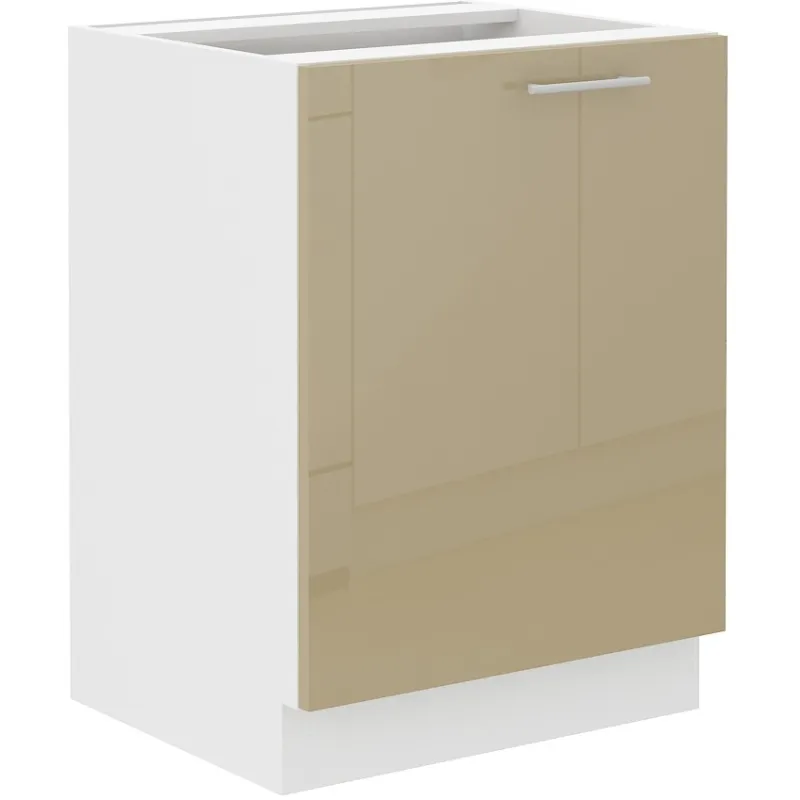 Szafka kuchenna dolna 60 cm LARA 60D 1F BB Cappucino połysk