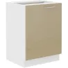 Szafka kuchenna dolna 60 cm LARA 60D 1F BB Cappucino połysk