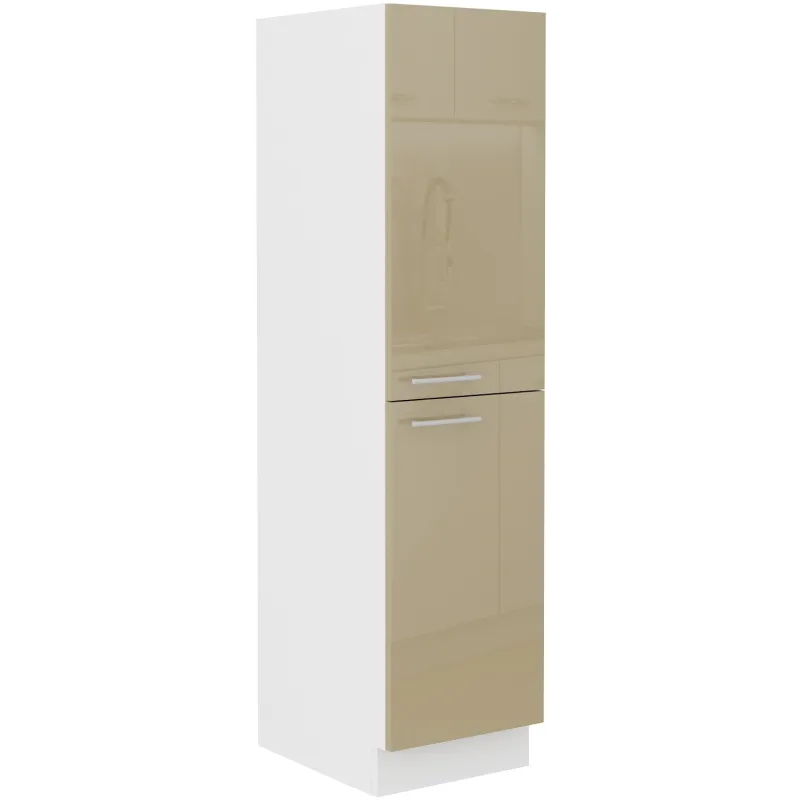 Szafka kuchenna stojąca 30 cm wysoka cappucino połysk LARA 30DK 162 1F Cargo
