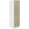 Szafka kuchenna stojąca 30 cm wysoka cappucino połysk LARA 30DK 162 1F Cargo