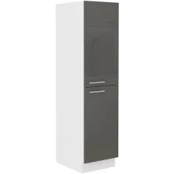 Szafka kuchenna stojąca 30 cm grafit połysk słupek LARA 30DK 162 1F Cargo GRWH