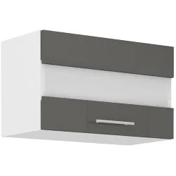 Szafka kuchenna górna 60 cm LARA 60GUS 36 1F GRWH grafit połysk