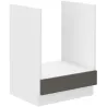 Szafka kuchenna dolna 60 cm pod piekarnik 60 cm słupek LARA 60D GAZ BB GRWH grafit połysk