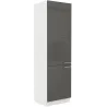 Szafka kuchenna dolna 60 cm słupek LARA 60DK 210 2F GRWH grafit połysk