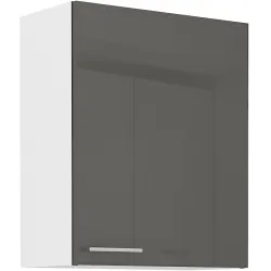 Szafka kuchenna górna 60 cm LARA 60G 72 1F GRWH grafit połysk