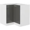 Szafka kuchenna dolna narożna LARA 89x89DN 1F BB GRWH grafit połysk