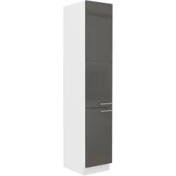 Szafka kuchenna dolna 40 cm słupek LARA 40DK 210 2F GRWH grafit połysk