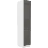 Szafka kuchenna dolna 40 cm słupek LARA 40DK 210 2F GRWH grafit połysk