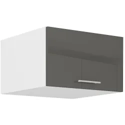 Szafka kuchenna górna 60 cm LARA 60NAGU 36 1F GRWH grafit połysk