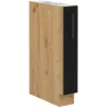 Szafka kuchenna dolna 15 cm czarna mat MODENA 15D BB Cargo