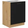 Szafka kuchenna dolna 60 cm MODENA 60D 1F BB czarna mat