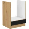 Szafka kuchenna dolna 60 cm pod piekarnik MODENA 60D GAZ BB czarna mat