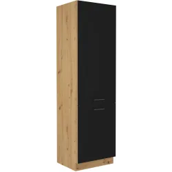 Szafka kuchenna dolna 60 cm słupek MODENA 60DK 210 2F czarna mat