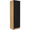 Szafka kuchenna dolna 60 cm słupek MODENA 60DK 210 2F czarna mat