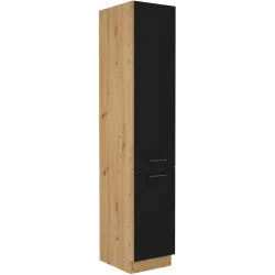 Szafka kuchenna dolna 40 cm słupek MODENA 40DK 210 2F czarna mat