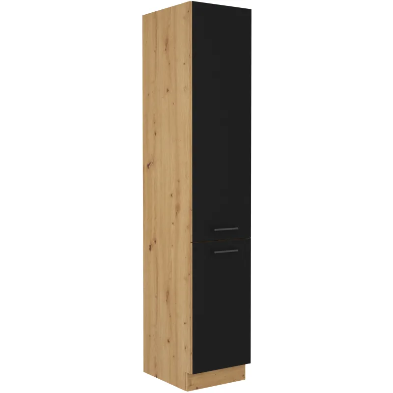 Szafka kuchenna dolna 40 cm słupek MODENA 40DK 210 2F czarna mat