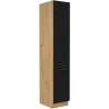 Szafka kuchenna dolna 40 cm słupek MODENA 40DK 210 2F czarna mat