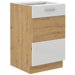 Szafka kuchenna pod zlew 50 cm biała połysk ARTISAN 50D ZL 1F BB