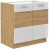 Szafka kuchenna pod zlew 80 cm biała połysk ARTISAN 80ZL 2F BB