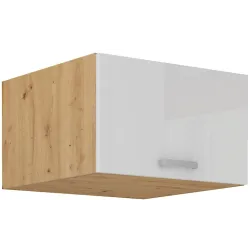 Szafka kuchenna górna 60 cm ARTISAN 60NAGU 36 1F biała - dąb artisan