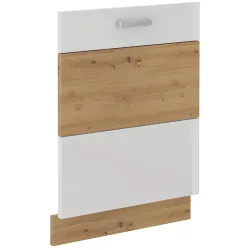Front kuchenny dolny do zmywarki 60 cm ARTISAN ZM biała - dąb artisan