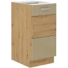 Szafka kuchenna dolna 40 cm ARTISAN 40D 1F BB Cargo cappucino - dąb artisan