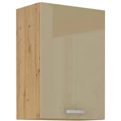 Szafka kuchenna górna 50 cm ARTISAN 50G 72 1F cappucino - dąb artisan