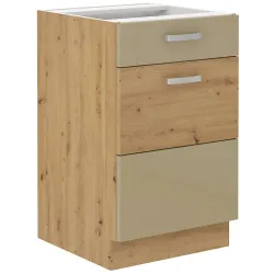 Szafka kuchenna dolna 50 cm ARTISAN 50D 1F1S BB Cargo cappucino - dąb artisan