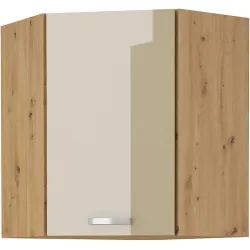 Szafka kuchenna górna narożna ARTISAN 58x58 GN 72 1F cappucino - dąb artisan