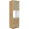 Szafka kuchenna dolna na piekarnik 60 cm słupek ARTISAN 60DP 210 2F cappucino - dąb artisan