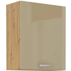 Szafka kuchenna górna 60 cm ARTISAN 60G 72 1F cappucino - dąb artisan
