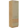Szafka kuchenna dolna 60 cm słupek ARTISAN 60LO 210 2F cappucino - dąb artisan