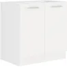Szafka kuchenna pod zlew 80 cm biała EKO 80D ZL 2F BB