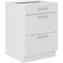 Szafka kuchenna dolna 60 cm EKO 60D 3S BB biała