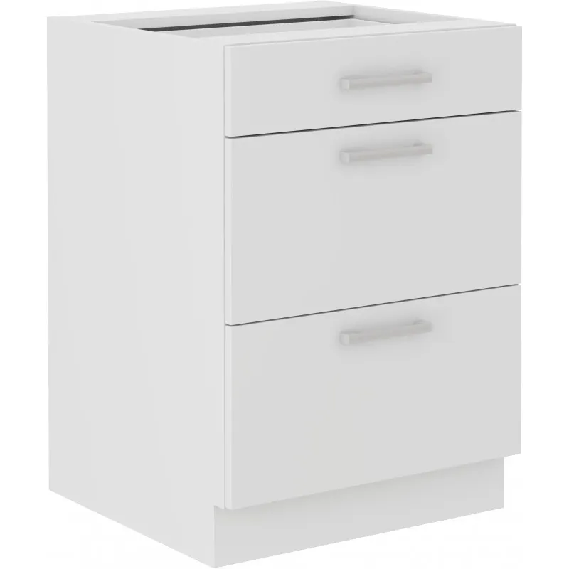Szafka kuchenna dolna 60 cm EKO 60D 3S BB biała