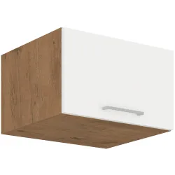 Szafka kuchenna górna 60 cm VIGO 60NAGU 36 1F biała połysk - dąb lancelot mat