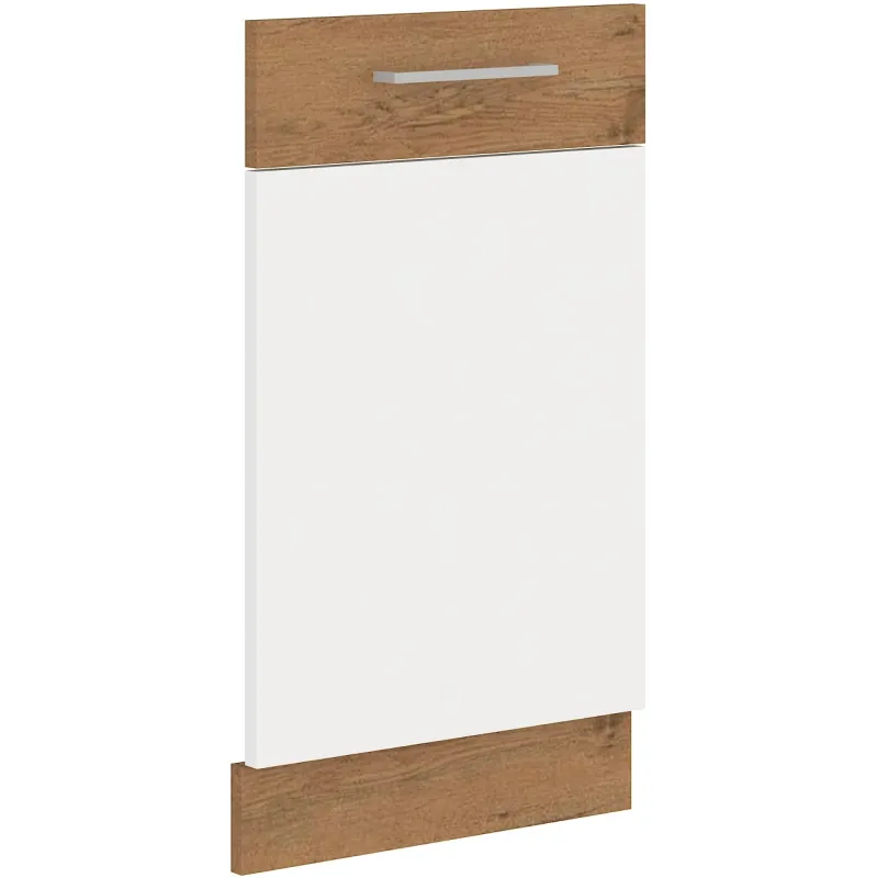 Front kuchenny dolny do zmywarki 45 cm VIGO ZM biały połysk - dąb lancelot