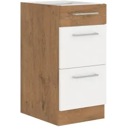 Szafka kuchenna dolna 40 cm z szufladami VIGO 40D 3S BB dąb lancelot