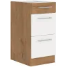 Szafka kuchenna dolna 40 cm z szufladami VIGO 40D 3S BB dąb lancelot