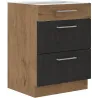 Szafka kuchenna dolna 60 cm VIGO 60D 3S BB matera - dąb lancelot mat