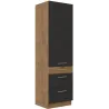 Szafka kuchenna dolna 60 cm słupek VIGO 60DKS 210 3S 1F matera - dąb lancelot mat
