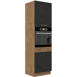 Szafka kuchenna dolna na piekarnik 60 cm słupek VIGO 60DP 210 2F matera - dąb lancelot mat
