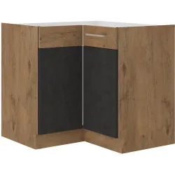 Szafka kuchenna dolna narożna VIGO 89x89DN 1F BB matera - dąb lancelot